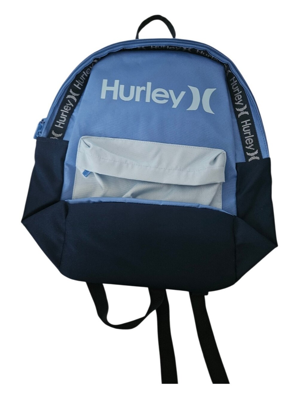 Hurley One & Only Blue Colorblock Backpack School Travel Laptop Bag Size L